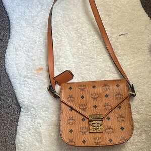 MCM Patricia caramel leather shoulder/ crossbody  bag